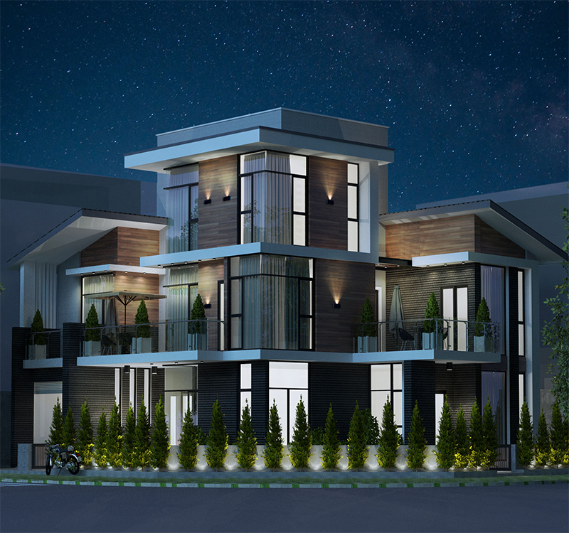 Biệt thự lô góc 1 Long Thới